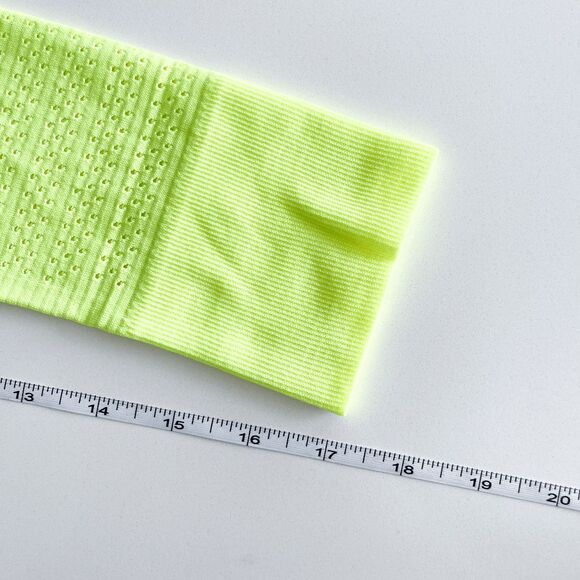 Lululemon Womens Swiftly Breathe Long Sleeve Top Neon Green Medium - Picture 4 of 6